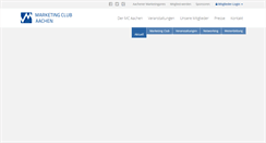 Desktop Screenshot of marketingclub-aachen.de